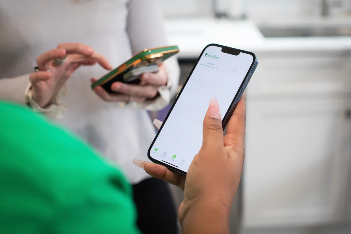 Parent finding backup care on SitterTree